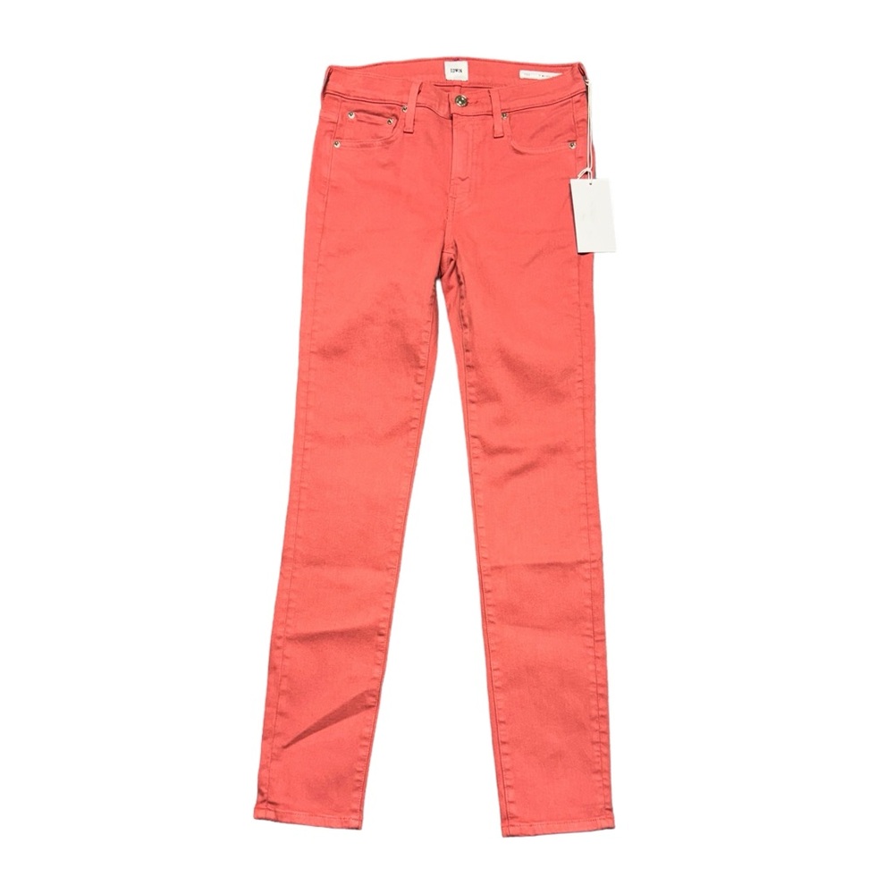 Edwin Pixie 9" Mid Rise Skinny Jean Lipstick Womens Size 25 NWT Stretch Casual